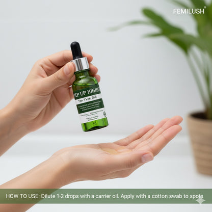 Pure Tea Tree Oil | Best For Acne, Dandruff, & Skin Health | 100% Natural & Concentrated