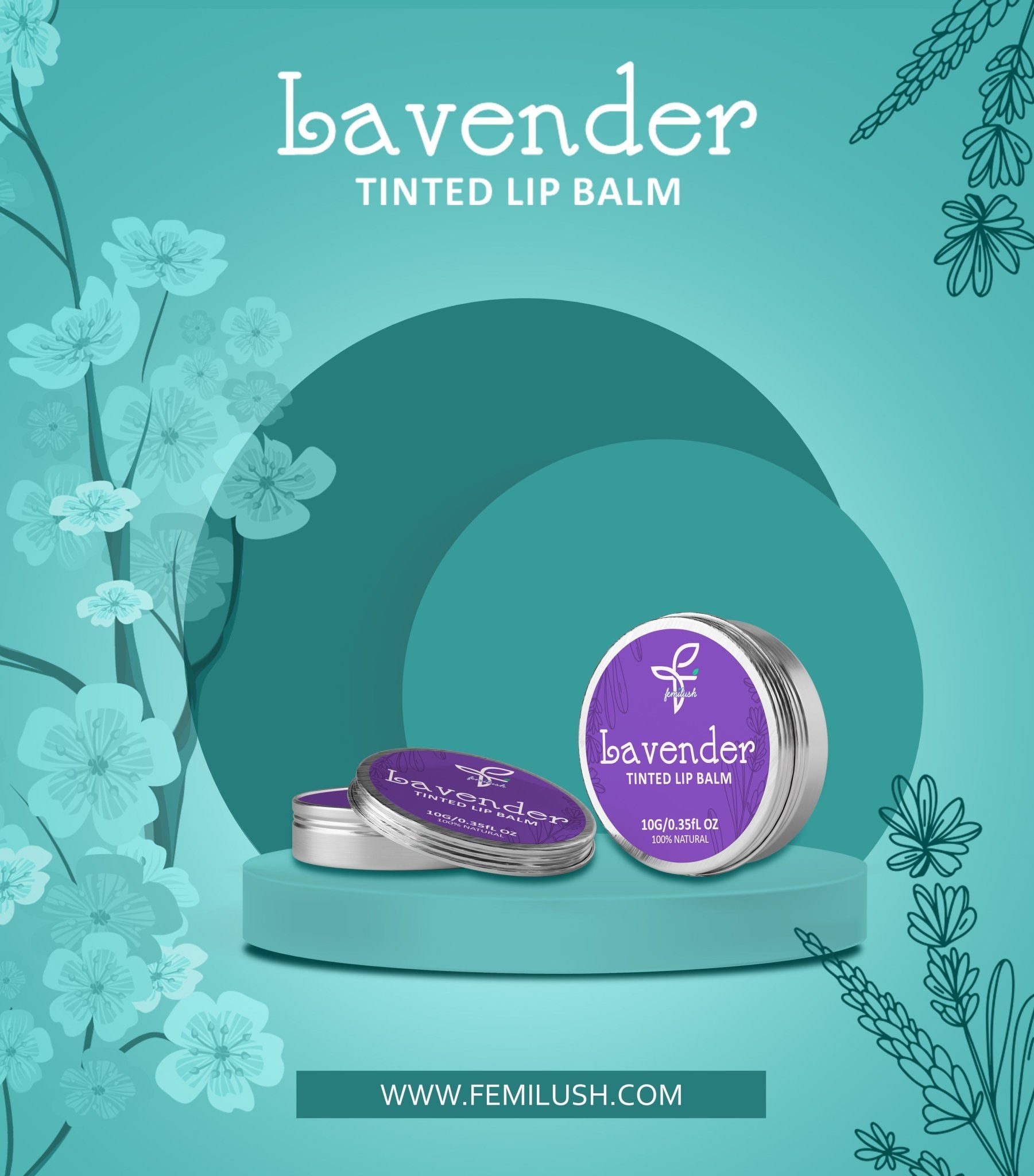 Lavender Lip balm - FemilushLavender Lip balm