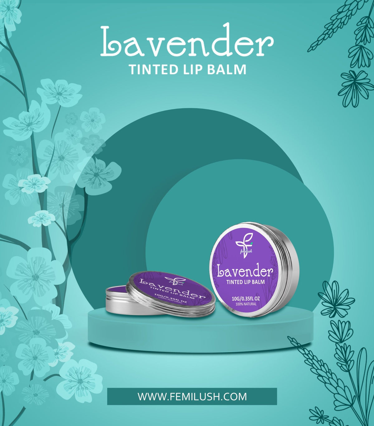 Lavender Lip balm - FemilushLavender Lip balm