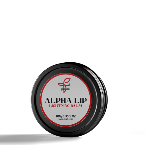 Alpha Lip Balm is a gentle lip lightening balm that brightens dark lips
