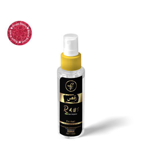 Raqs is an refreshing hair perfume that nourishes, adds shine, and leaves hair lightly scented all day